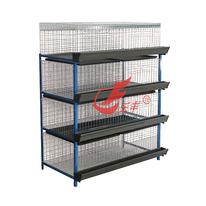 重型四层八位育雏育成鸡笼-绍兴乐丰笼具设备有限公司