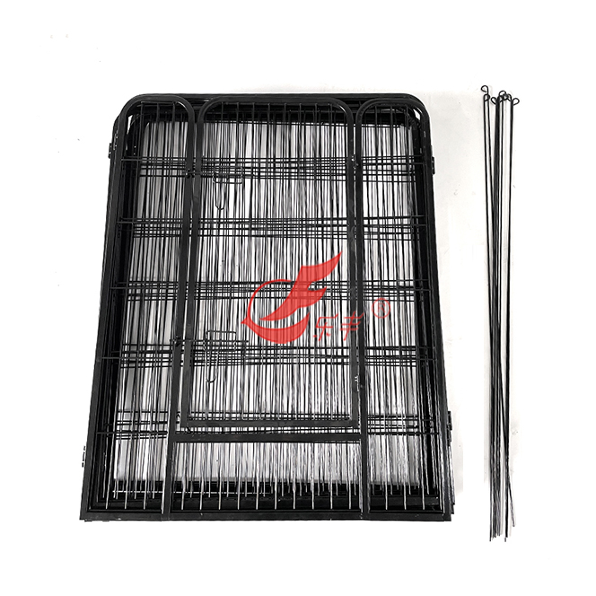 可定制宠物围栏款式一折叠后-绍兴乐丰笼具设备有限公司