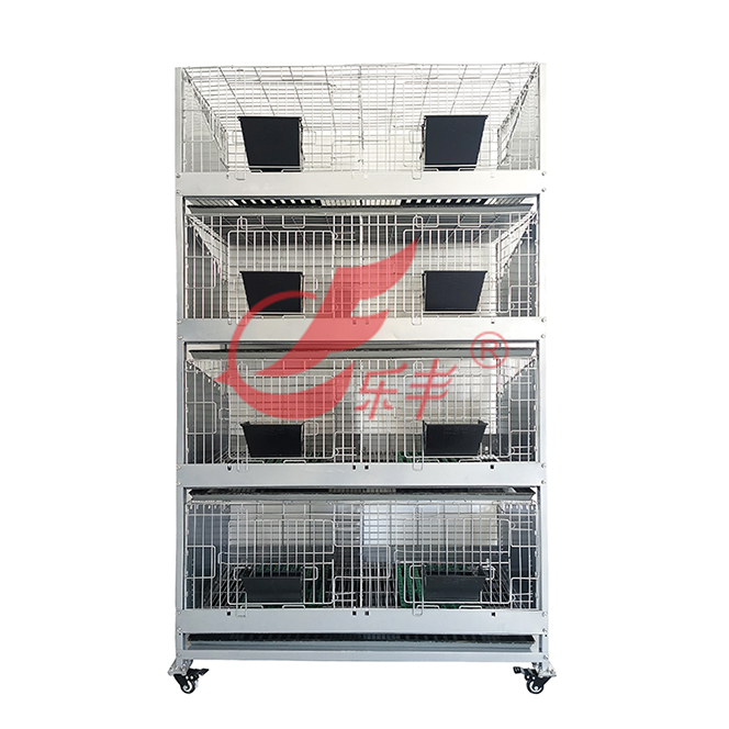 四层八位宠物兔笼-绍兴乐丰笼具设备有限公司