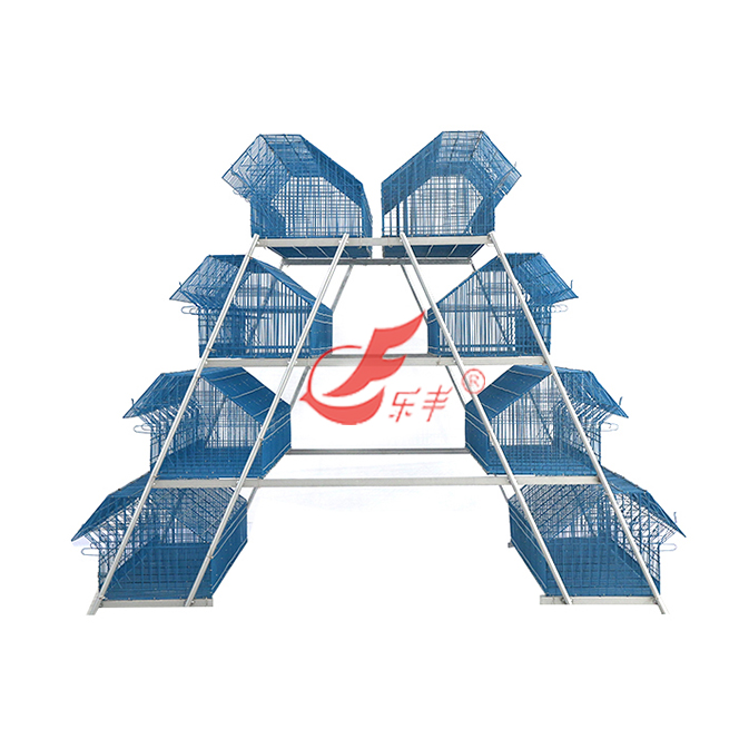 阶梯式六十四笼位兔笼-绍兴乐丰笼具设备有限公司