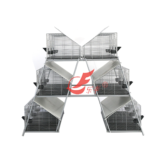 阶梯式二十四笼位子母兔笼-绍兴乐丰笼具设备有限公司