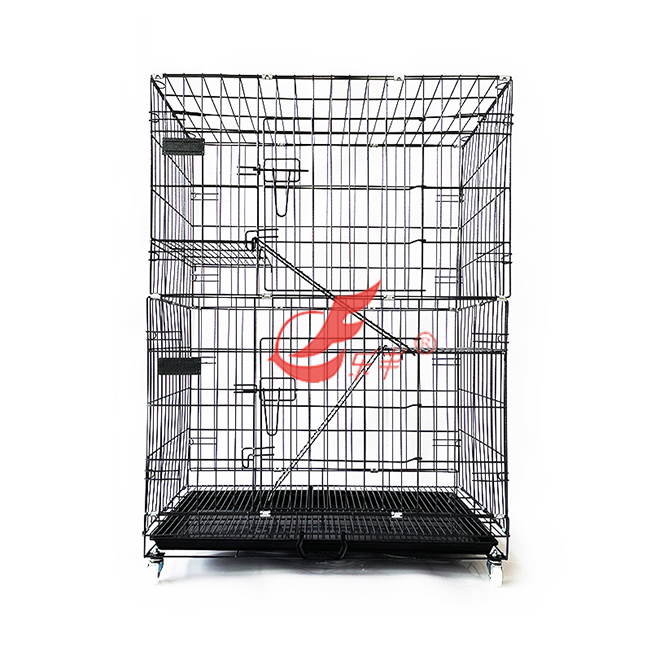 三层黑色猫笼-绍兴乐丰笼具设备有限公司