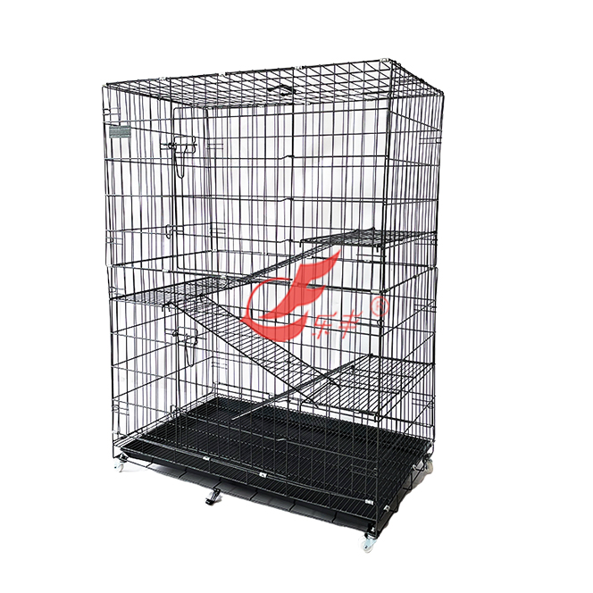 三层双开门猫笼-绍兴乐丰笼具设备有限公司