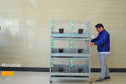 三层六位宠物兔笼-绍兴乐丰笼具设备有限公司